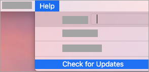 "Help (Довідка) > Check for Updates (Перевірити наявність оновлень)"