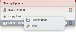 PPT for Mac Share Email Options