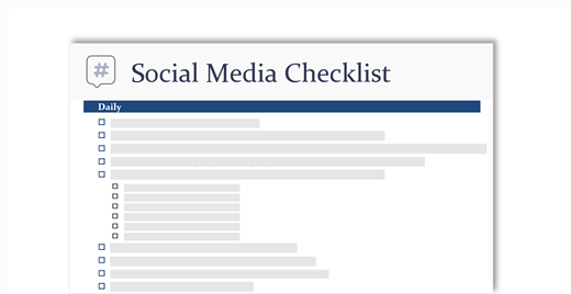 Схематичне зображення контрольного списку соціальних мереж