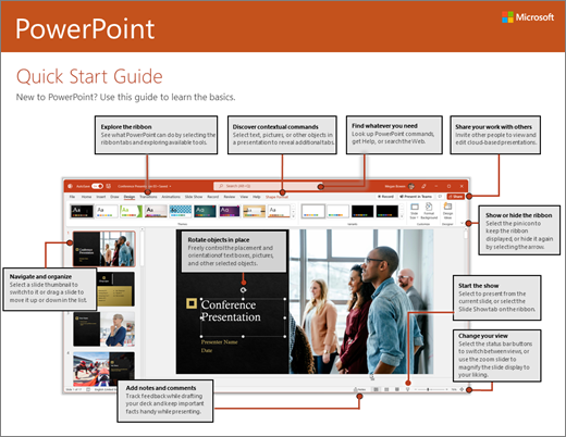 Короткий посібник користувача програми PowerPoint 2016 (Windows)