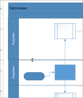 Знімок екрана: інтерфейс доріжки з вибраною лінією роздільника для настроювання розміру