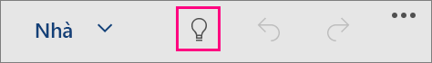 Hiển thị biểu tượng "Cho Tôi biết" trong Office dành cho Windows 10 Mobile