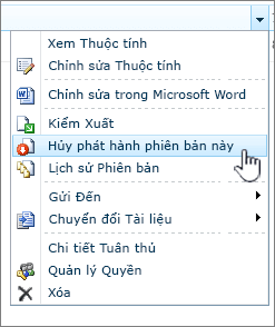 bấm vào Không phát hành phiên bản này