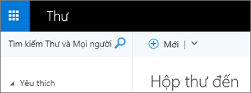 Giao diện của dải băng trong Outlook Web App