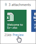 Xem trước tệp đính kèm Office trong Outlook Web App