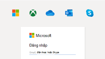 Hình ảnh đăng nhập bằng tài khoản Microsoft