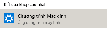 Các chương trình mặc định trong Windows