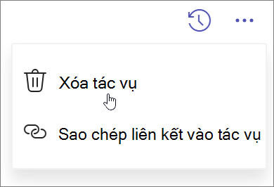 Xóa nhiệm vụ trong Microsoft Planner