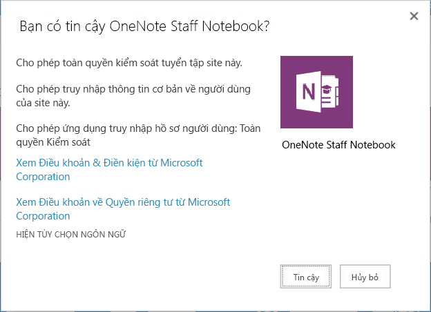 Bạn có tin cậy OneNote Class Notebook Creator không