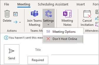 Lên lịch họp trong Teams từ Outlook - Hỗ trợ của Microsoft