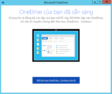 Ảnh chụp màn hình trang hoàn tất trình hướng dẫn thiết lập máy khách đồng bộ thế hệ tiếp theo của OneDrive for Business