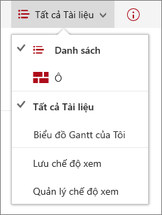 Menu dạng xem trong Microsoft Edge