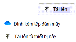 Sử dụng nút tải lên để chọn tệp cục bộ để tham khảo.