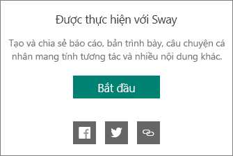 Được thực hiện bởi thương hiệu Sway