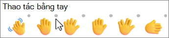 Emoji có chấm xám để thay đổi tông màu da.