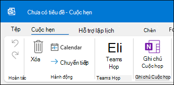 Ghi chú Cuộc họp Outlook