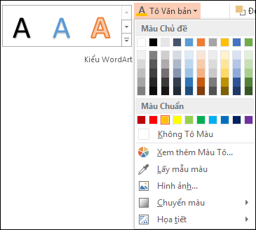 Thay đổi màu trong hộp văn bản hoặc hình - Hỗ trợ của Microsoft