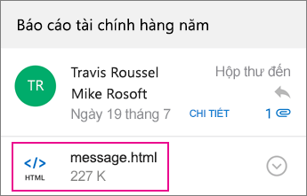 Trình xem OME với Outlook for Android 1