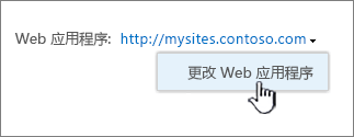 更改 Web 应用选项