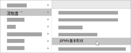 将 BPMN 基本形状添加到形状。