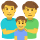 家庭男人男人男孩表情符号