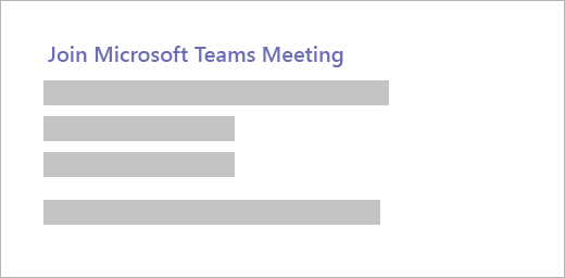 带“加入 Microsoft Teams 会议”字样的超链接