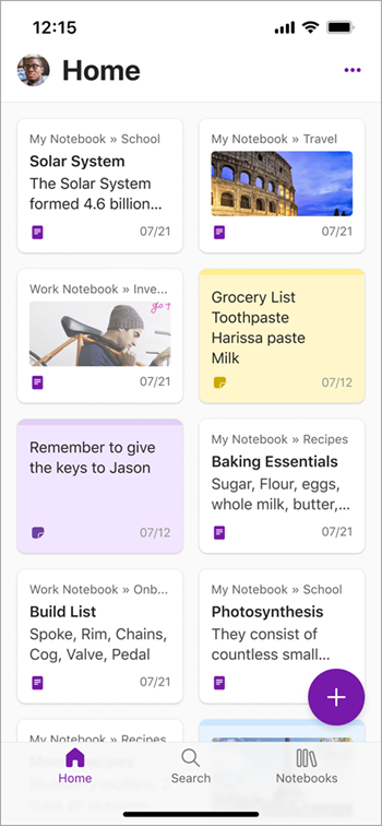 OneNote for iPhone一个版本的屏幕截图 three.png