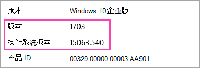 显示的 Windows 版本和生成的数字的屏幕截图