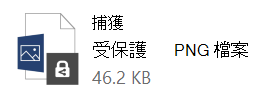 受保護檔案的圖示變更