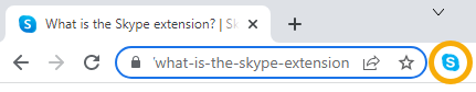 Chrome 中的 Skype 擴充功能
