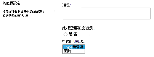 圖片/超鏈接欄選項