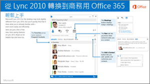 在 Lync 2010 和 Office 365 間切換的指南縮圖